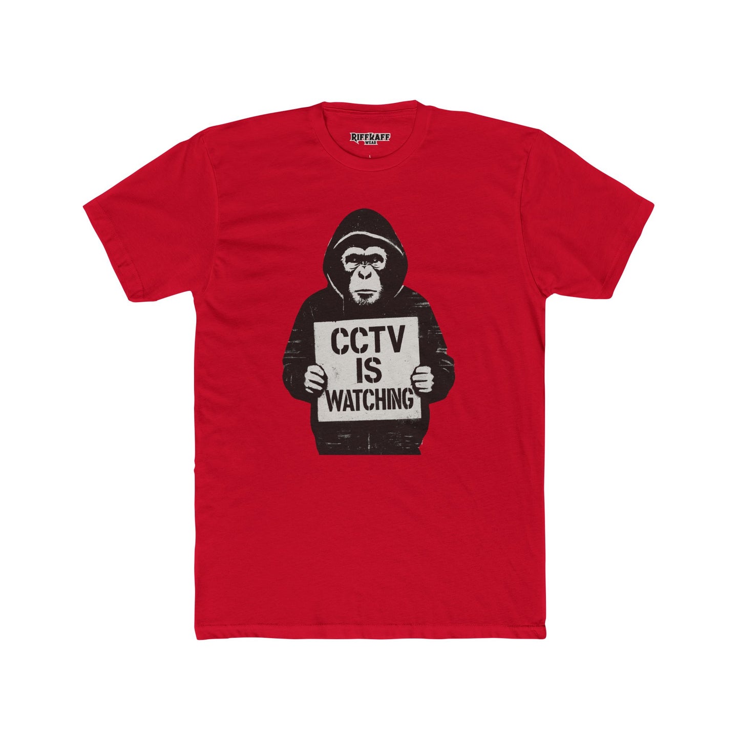 CCTV is Watching APE Unisex Crew Tee Casual Wear - Riff Raff Wear