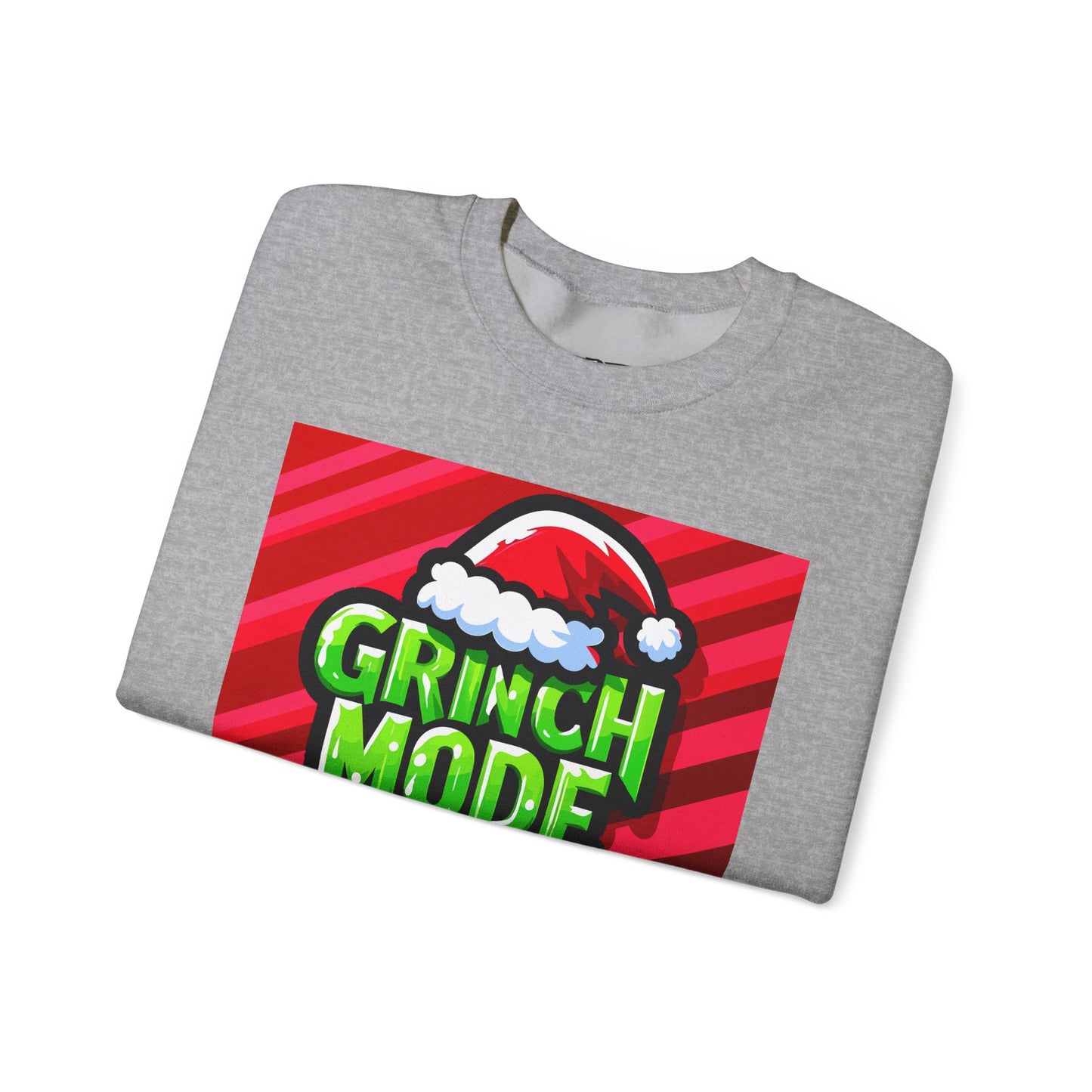 Grinch Mode Crewneck Sweatshirt, Christmas Attire, Holiday Sweatshirt, Festive Gift, Cozy Winter Wear, Funny Christmas Sweater - Riff Raff Wear