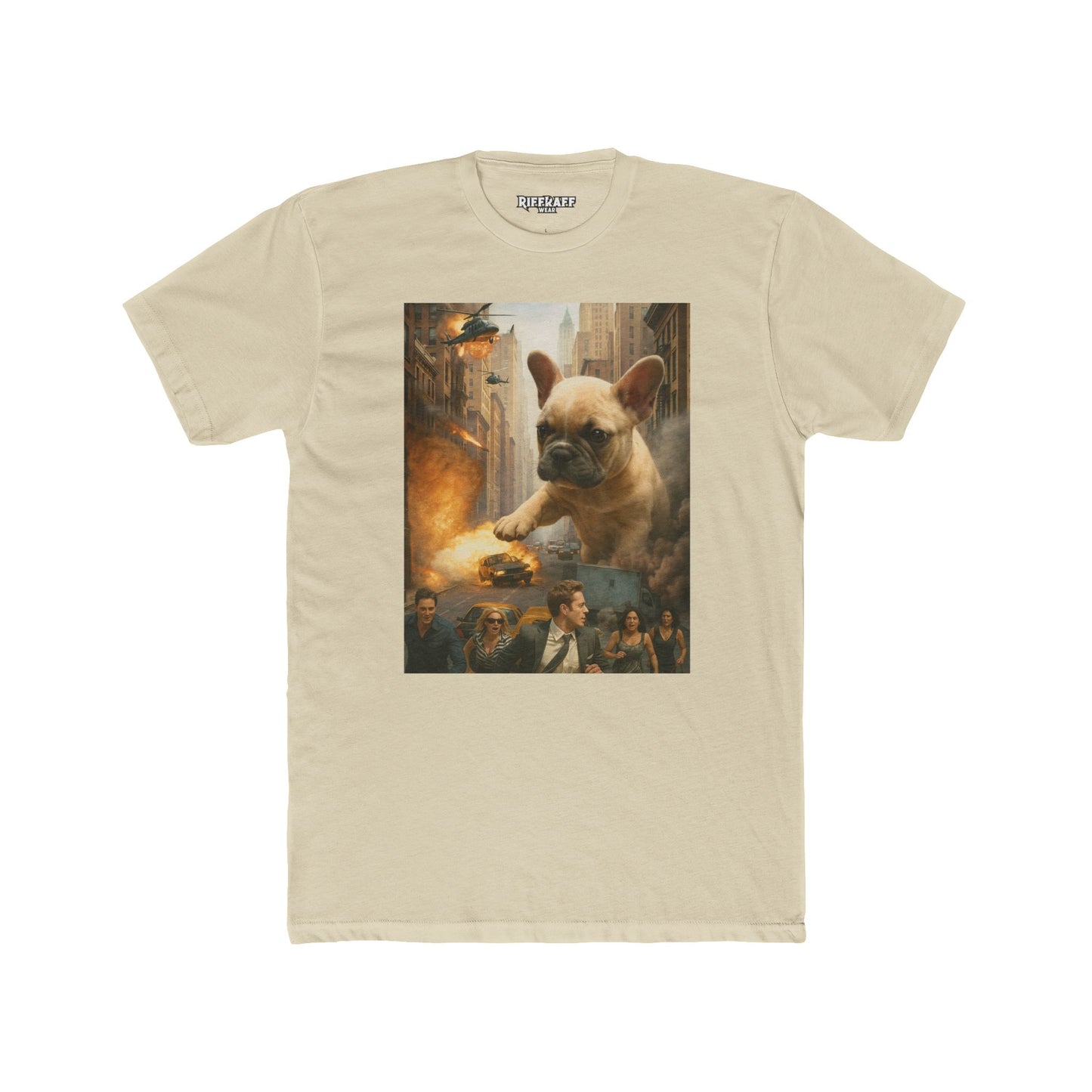 Epic French Bulldog Graphic Tee - Unisex Cotton Crew Shirt - Riff Raff Wear