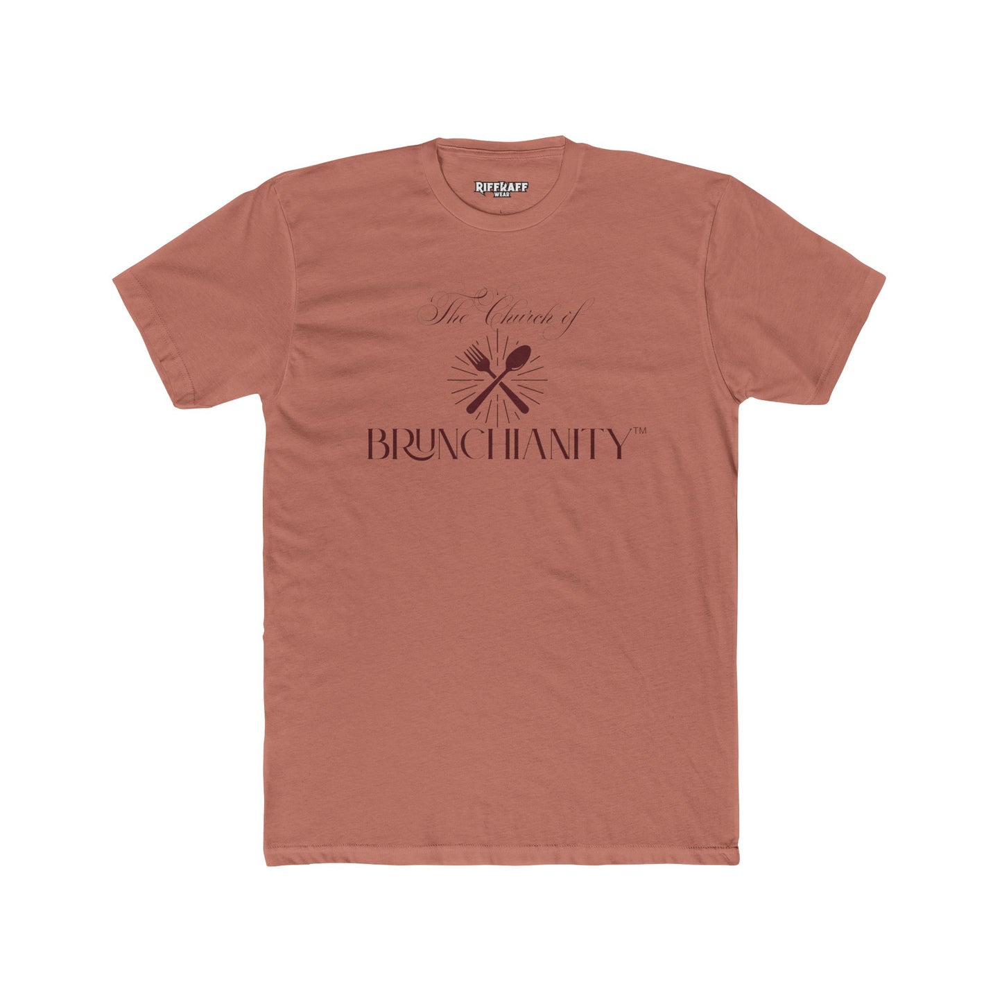 The Church of Brunchanity Unisex Cotton Crew Tee - Perfect for Brunch Lovers - Riff Raff Wear