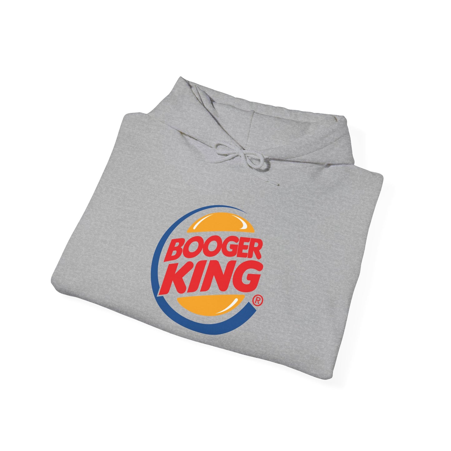 Parody Logo Series "Booger King" Graphic - Funny Unisex Heavy Blend™ Hooded Sweatshirt - Riff Raff Wear