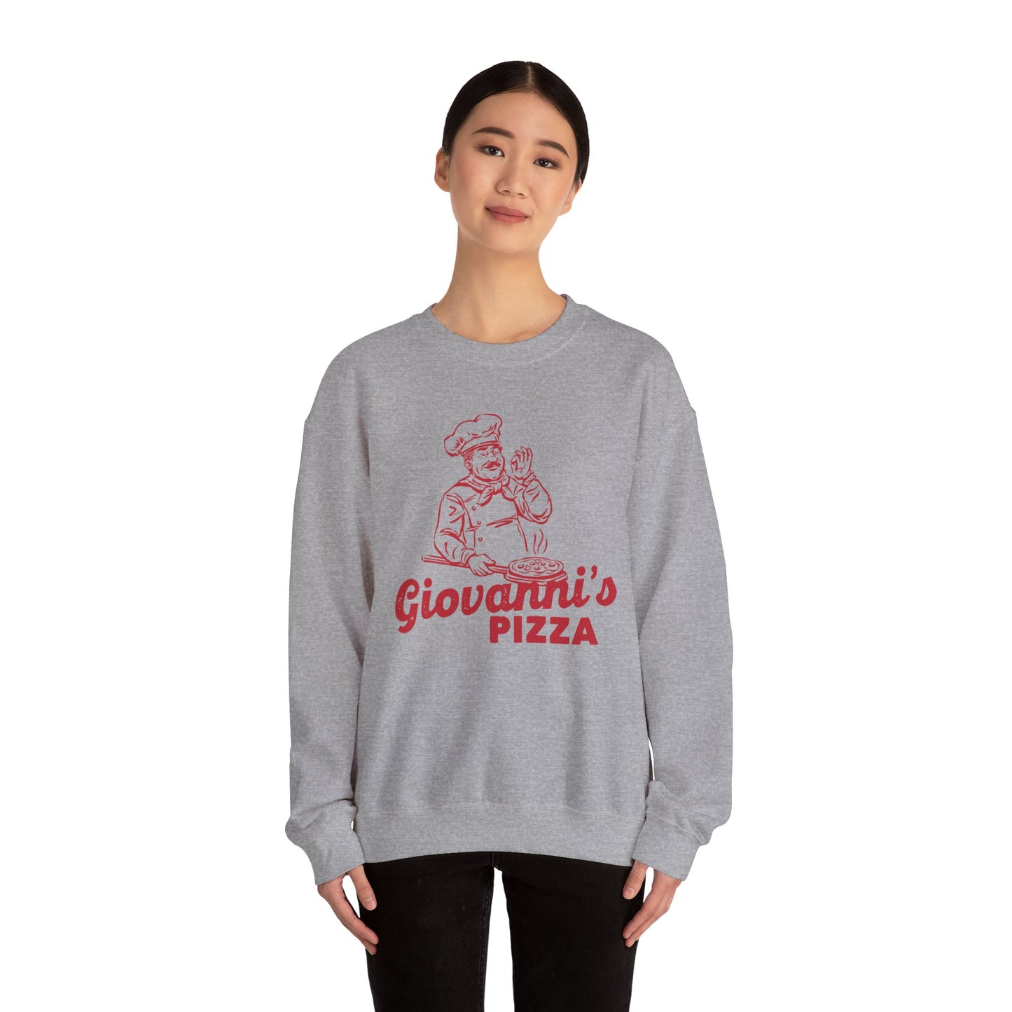 Giovanni's Pizza Unisex Crewneck Sweatshirt - Perfect for Pizza Lovers - Riff Raff Wear