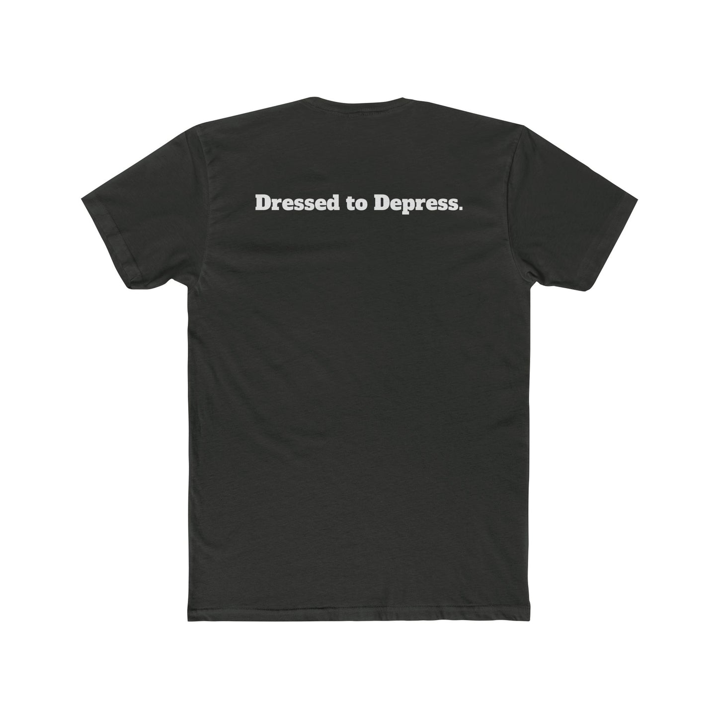 Unisex Cotton Crew Tee - Dressed to Depress Graphic T-Shirt for Casual Style - Riff Raff Wear