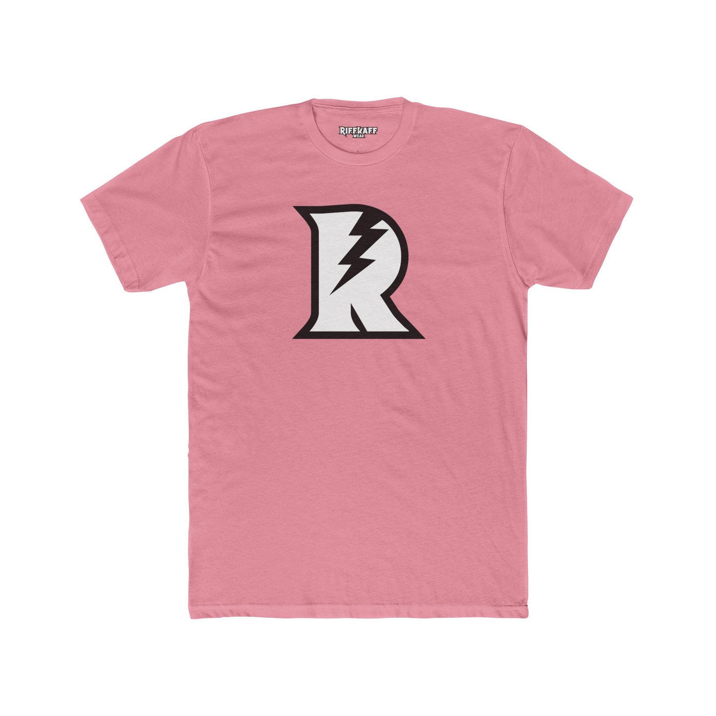 Unisex Cotton Crew Tee - Bold 'R' Lightning Logo - Casual Graphic T-Shirt - Riff Raff Wear