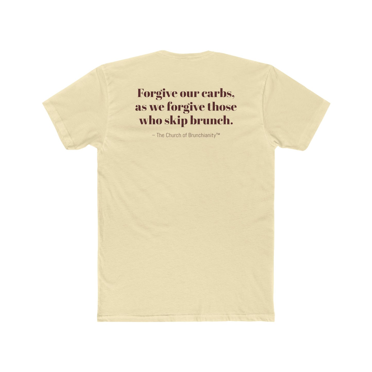 The Church of Brunchanity Unisex Cotton Crew Tee - Perfect for Brunch Lovers - Riff Raff Wear