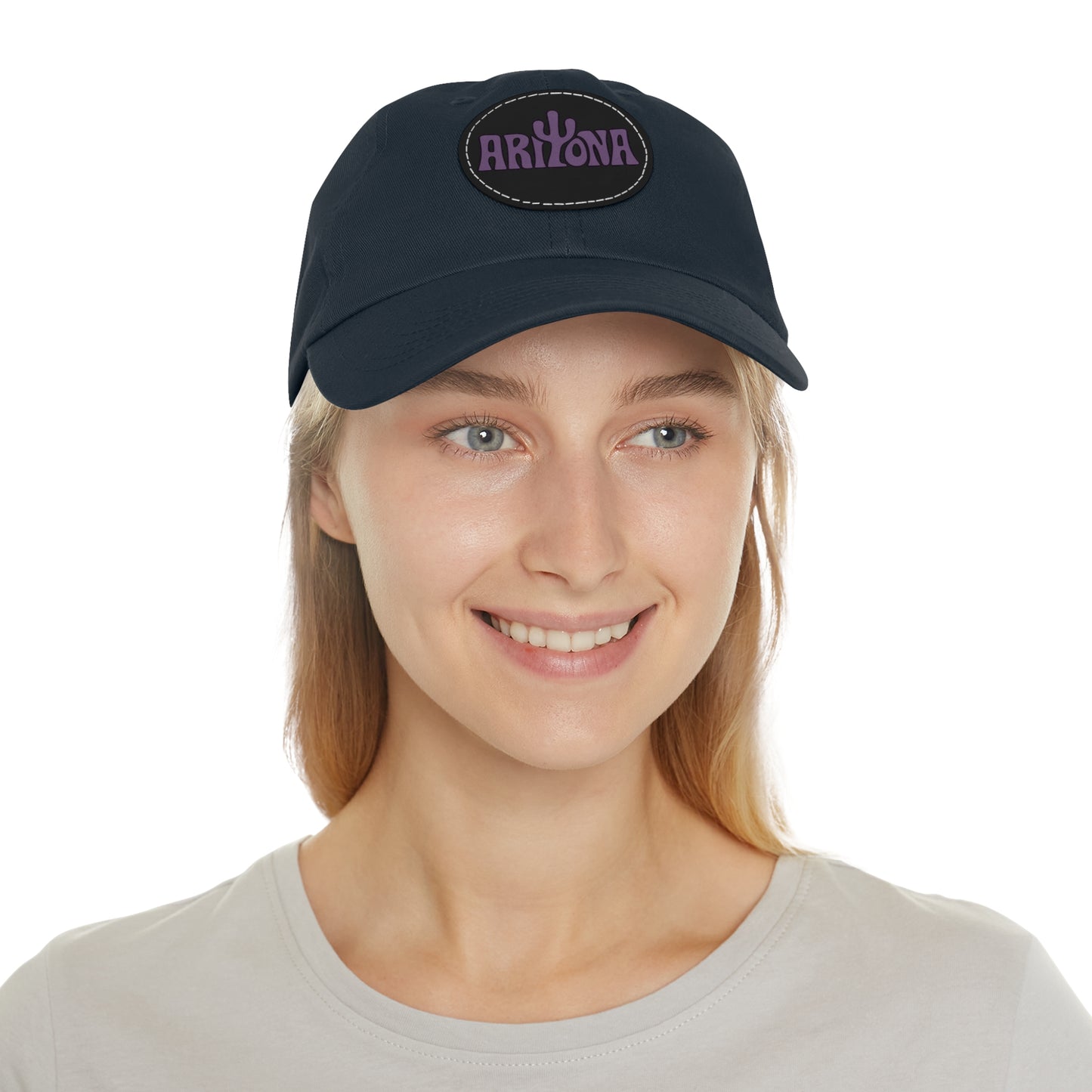 Arizona Dad Hat with Leather Patch - Casual & Stylish Cap