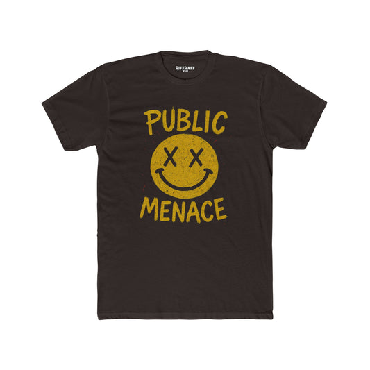Unisex Cotton Crew Tee - Public Menace Graphic T-Shirt for Casual Style - Riff Raff Wear