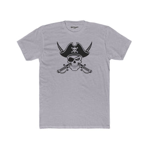 Pirate Skull Unisex Cotton Crew Tee - Perfect for Nautical Enthusiasts and Halloween