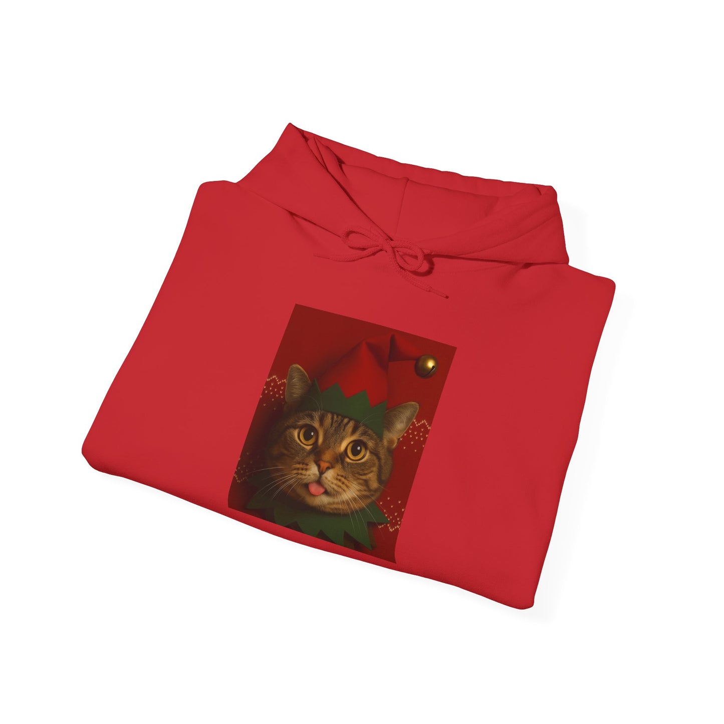 Cat Lover Holiday Hoodie, Cozy Unisex Sweatshirt, Perfect Gift for Cat Enthusiasts, Ideal for Winter Celebrations, Cute Cat Design - Riff Raff Wear