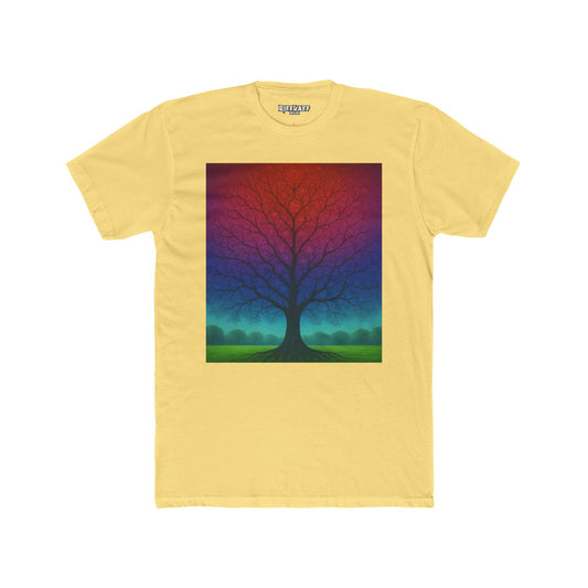 Colorful Tree Art Unisex Tee, Nature Lover Gift, Casual Wear, Bohemian Style - Riff Raff Wear