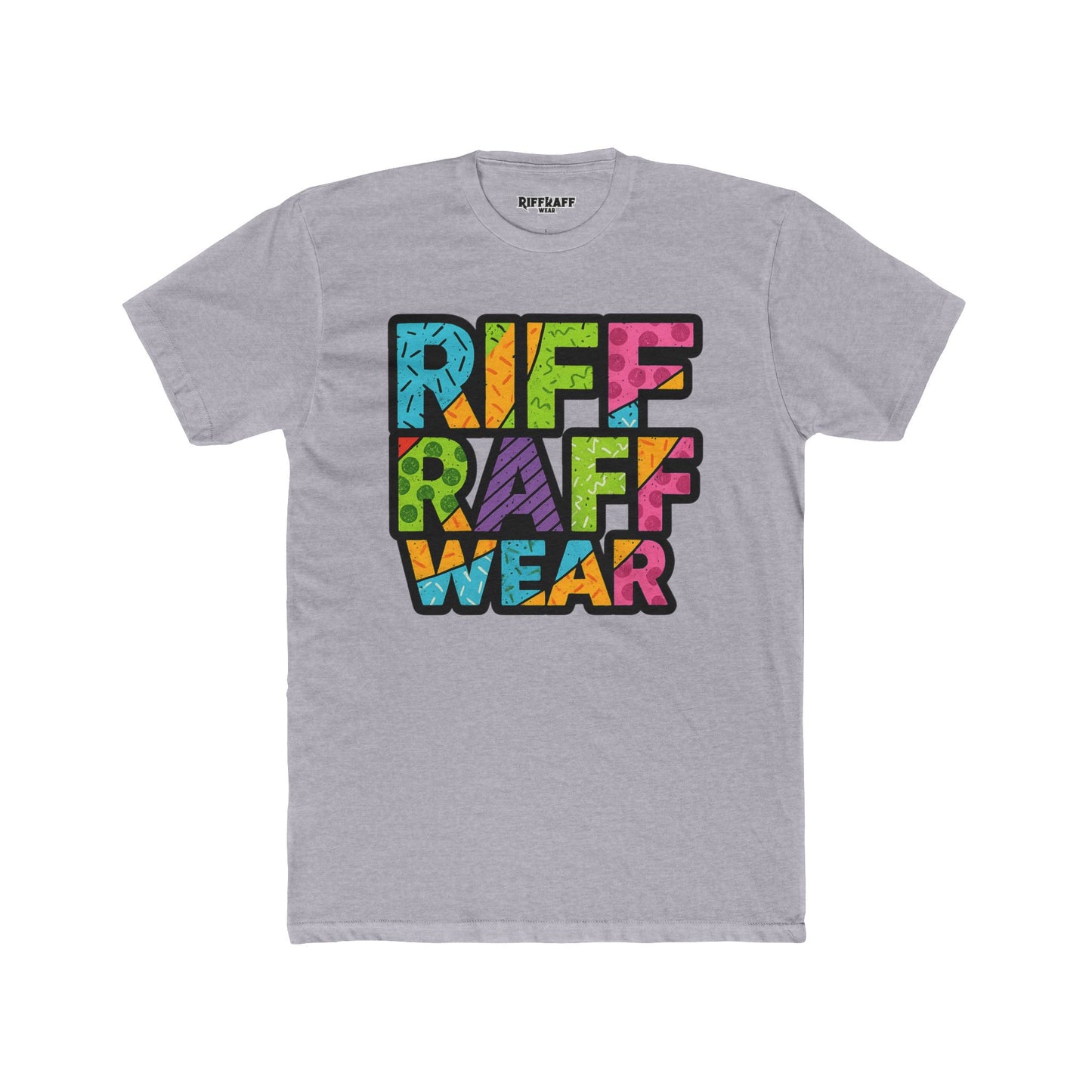 Riff Raff Wear Unisex Cotton Crew Tee - Colorful Graphic T-Shirt for Casual Style