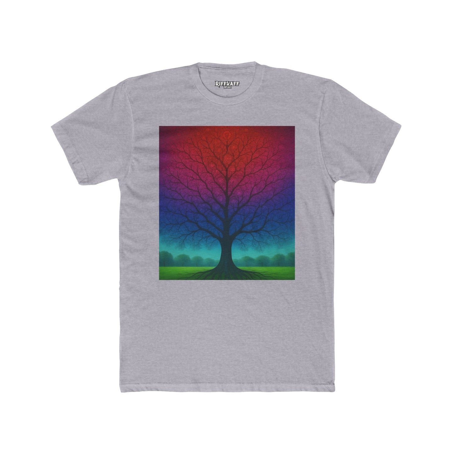 Colorful Tree Art Unisex Tee, Nature Lover Gift, Casual Wear, Bohemian Style - Riff Raff Wear