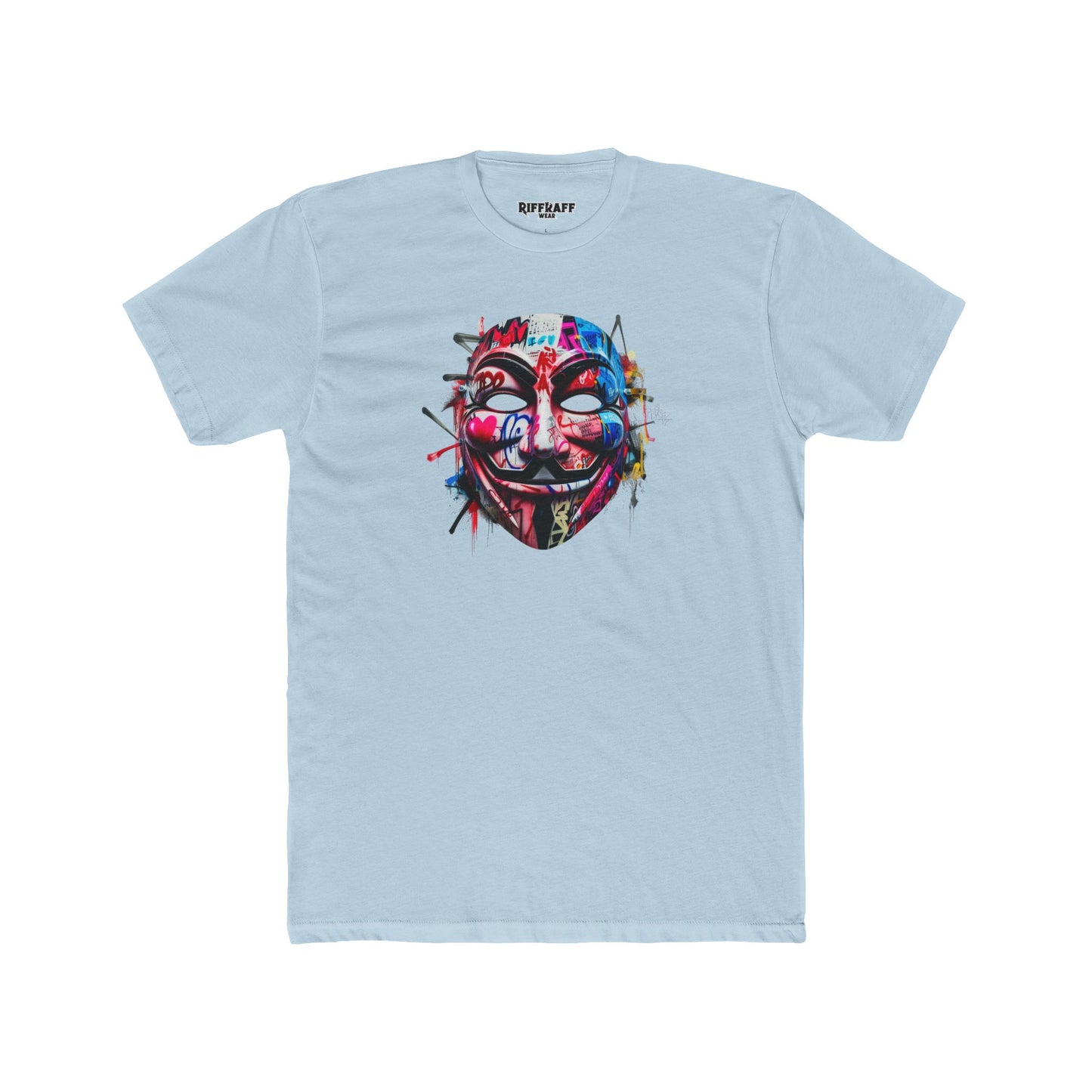 Streetwear T-Shirt - Graffiti Mask - Riff Raff Wear