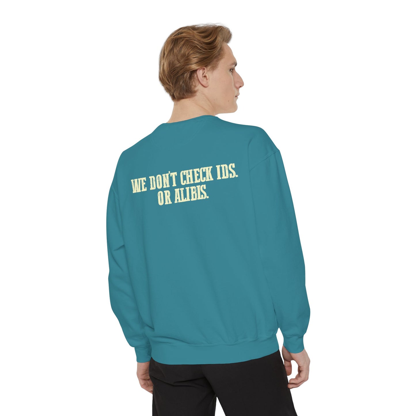Funny Gator's Bar & Grill Sweatshirt | Unisex Garment-Dyed Crewneck - Riff Raff Wear