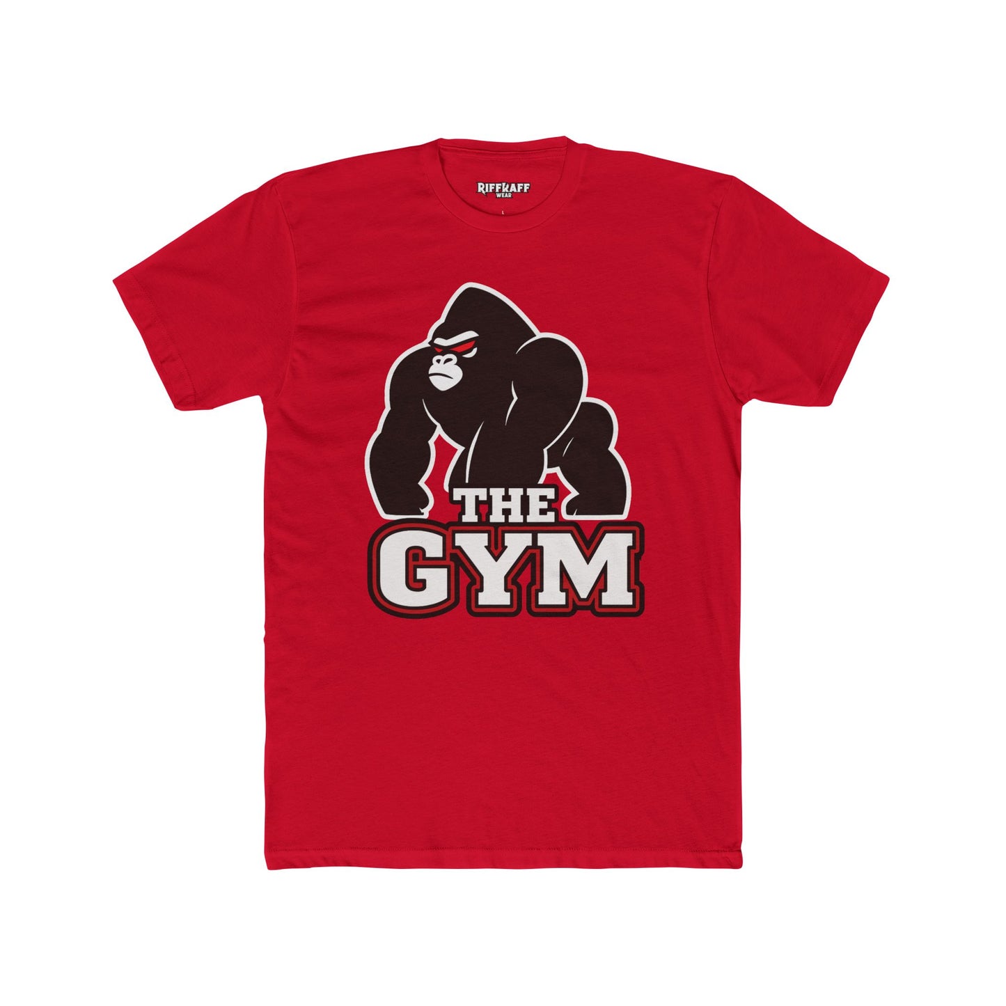 Gym Gorilla Unisex Cotton Crew Tee - Fitness Motivational T-Shirt - Riff Raff Wear