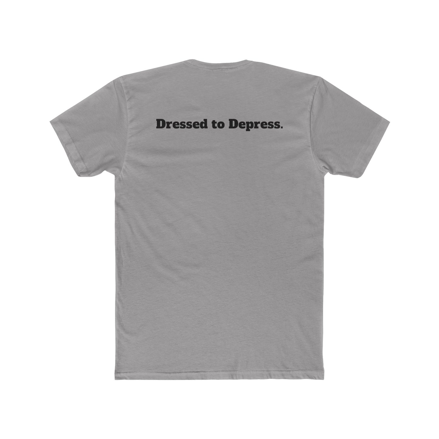 Unisex Cotton Crew Tee - Dressed to Depress Graphic T-Shirt for Casual Style - Riff Raff Wear