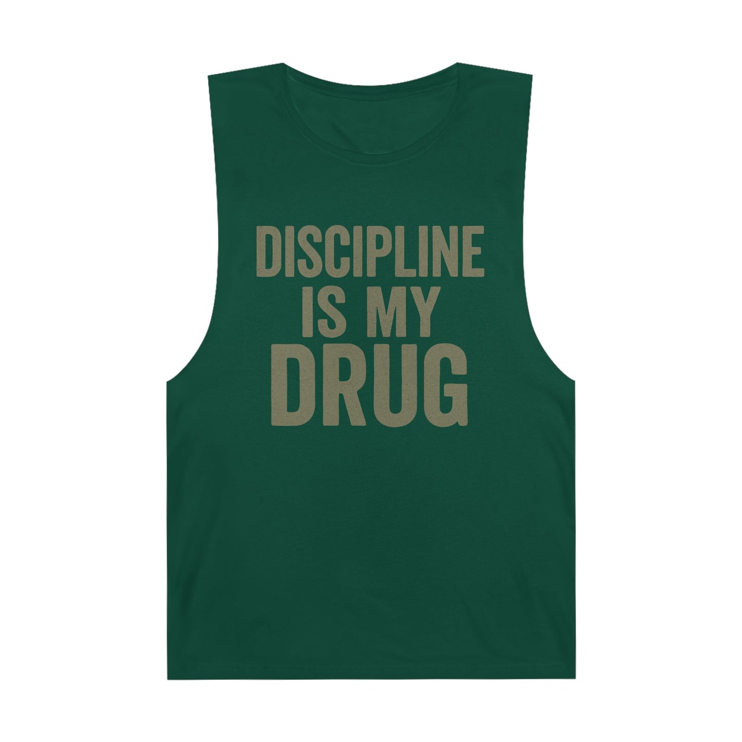 Discipline Is My Drug Unisex Tank Top - Motivational Fitness Apparel - Riff Raff Wear