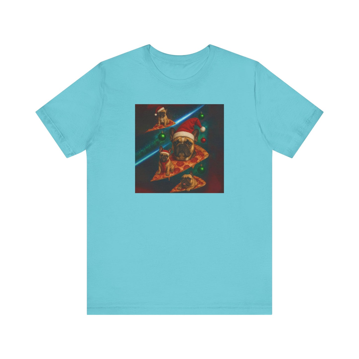 Festive Pet-Themed Short Sleeve Tee, Christmas Gift, Dog Lover Shirt, Holiday Humor T-Shirt, Fun Seasonal Fashion - Riff Raff Wear