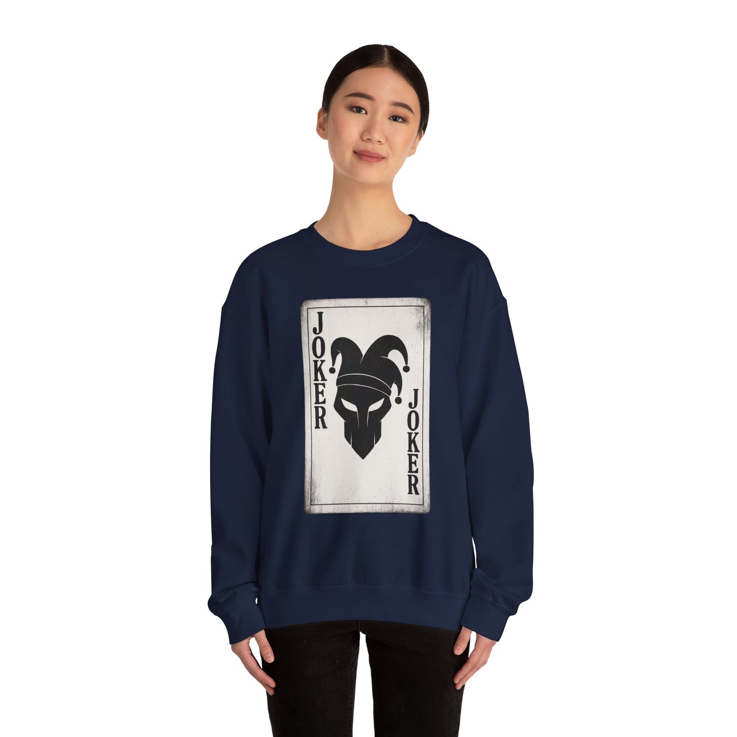 Joker Graphic Sweatshirt - Unisex Heavy Blend Crewneck - Riff Raff Wear