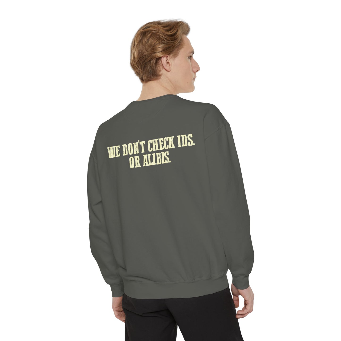 Funny Gator's Bar & Grill Sweatshirt | Unisex Garment-Dyed Crewneck - Riff Raff Wear