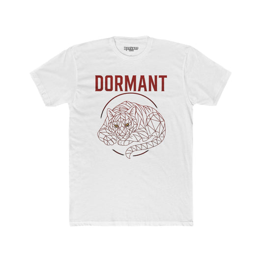 Dormant Tiger Unisex Cotton Crew Tee - Minimalist Animal Graphic T-Shirt - Riff Raff Wear