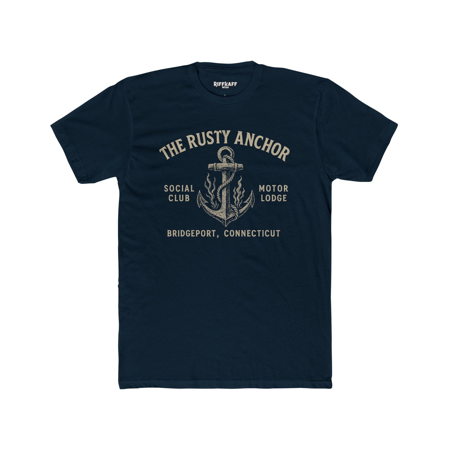 Rusty Anchor Unisex Cotton Crew Tee - Fun Nautical Humor Tee for Beach Lovers - Riff Raff Underground