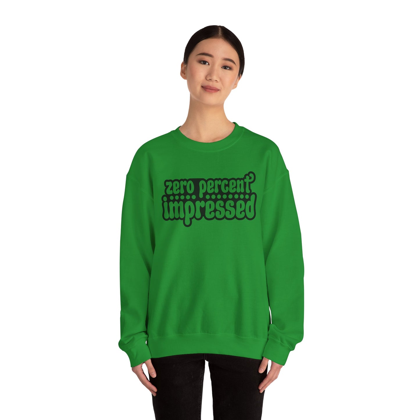 Unisex Heavy Blend™ Crewneck Sweatshirt - "Zero Percent Impressed" - Riff Raff Wear