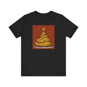 Funny Christmas Poop Tee, Unisex Short Sleeve T-Shirt, Holiday Humor Shirt, Christmas Gift, Graphic Tee, Quirky Xmas Apparel - Riff Raff Wear