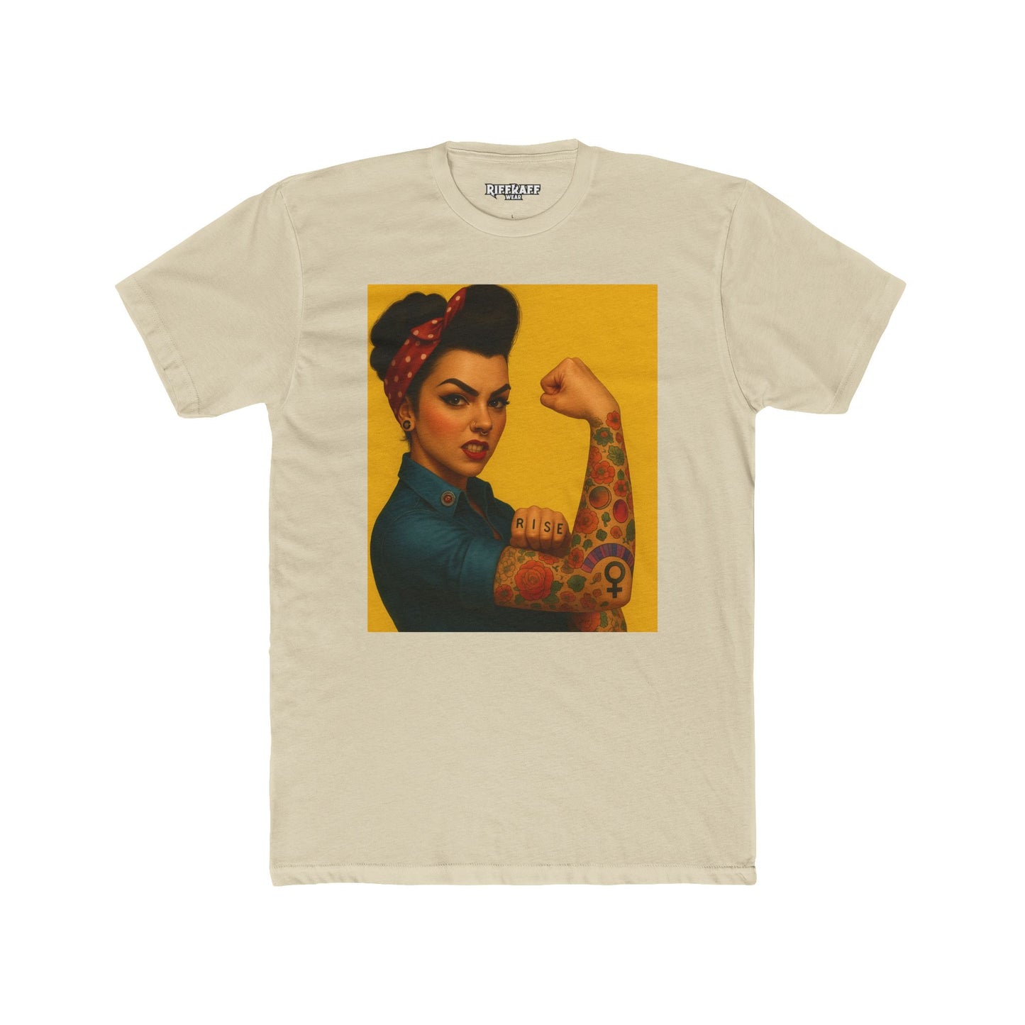 Empowered Woman Unisex Cotton Crew Tee - Vibrant Graphic Tee for Feminist Statement - Riff Raff Wear