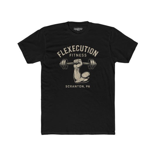 Motivational Fitness Crew Tee - Flexecution & Pain is Temporary Design - Riff Raff Wear