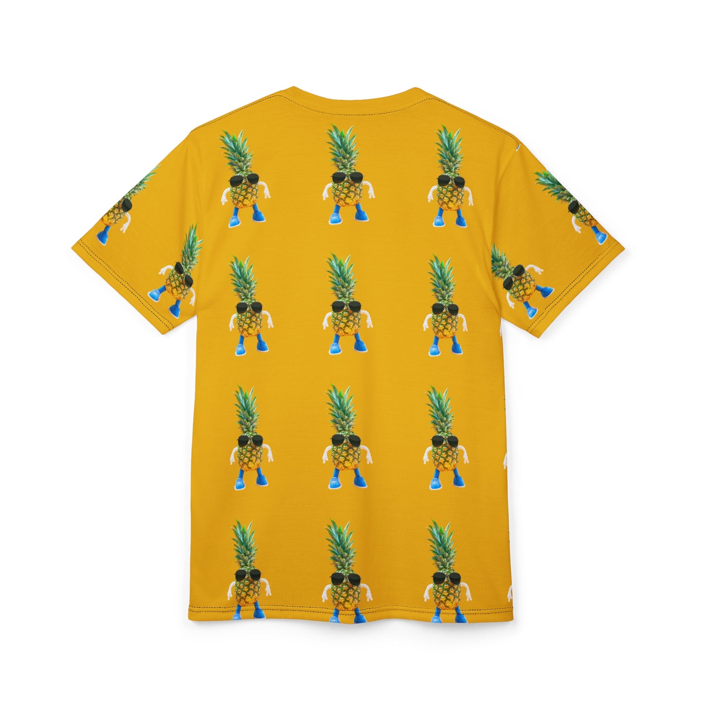 Playful Pineapple Graphic Tee - Unisex Cut & Sew Summer Shirt - Riff Raff Wear