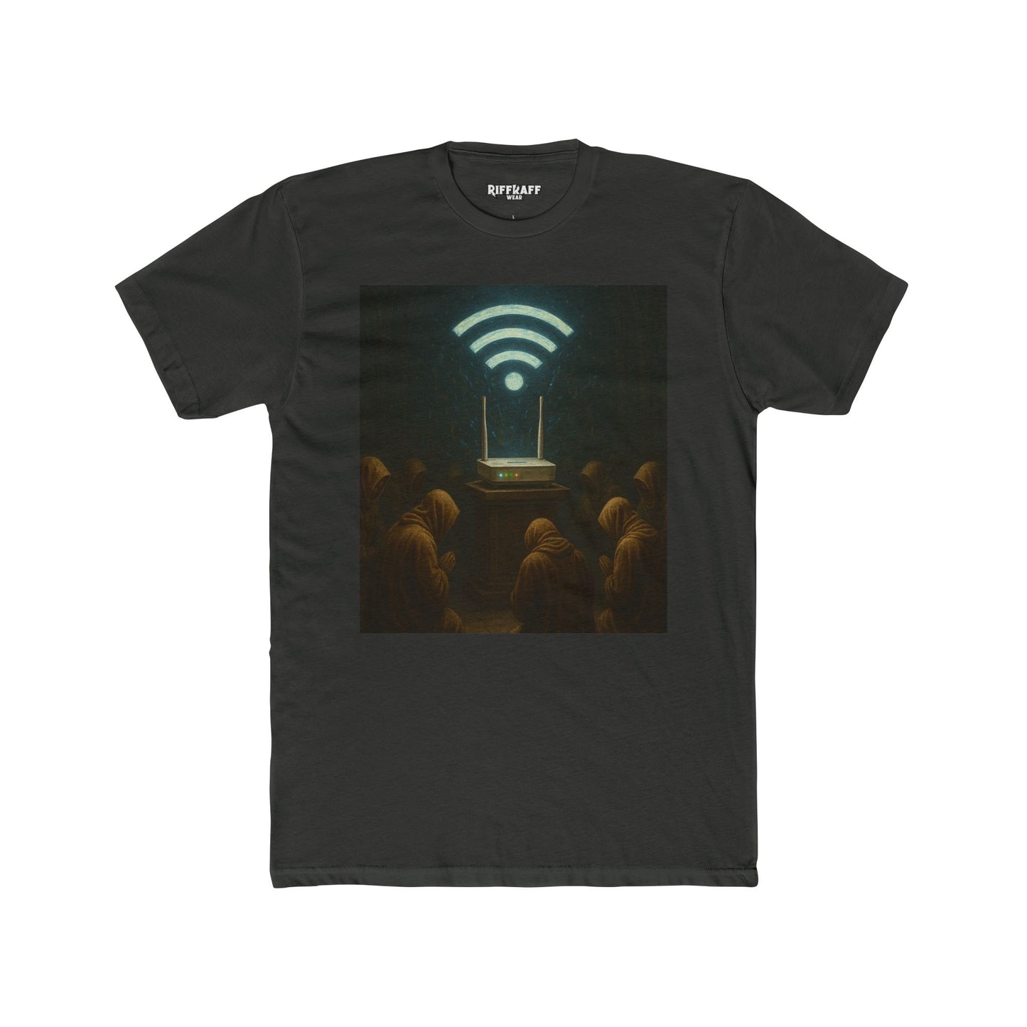 Mystical WiFi Connection Unisex Cotton Crew Tee - Riff Raff Wear