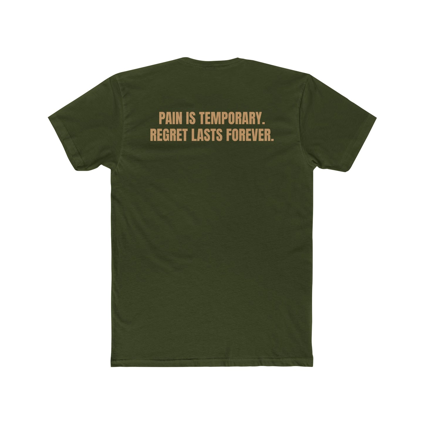 Motivational Fitness Crew Tee - Flexecution & Pain is Temporary Design - Riff Raff Wear