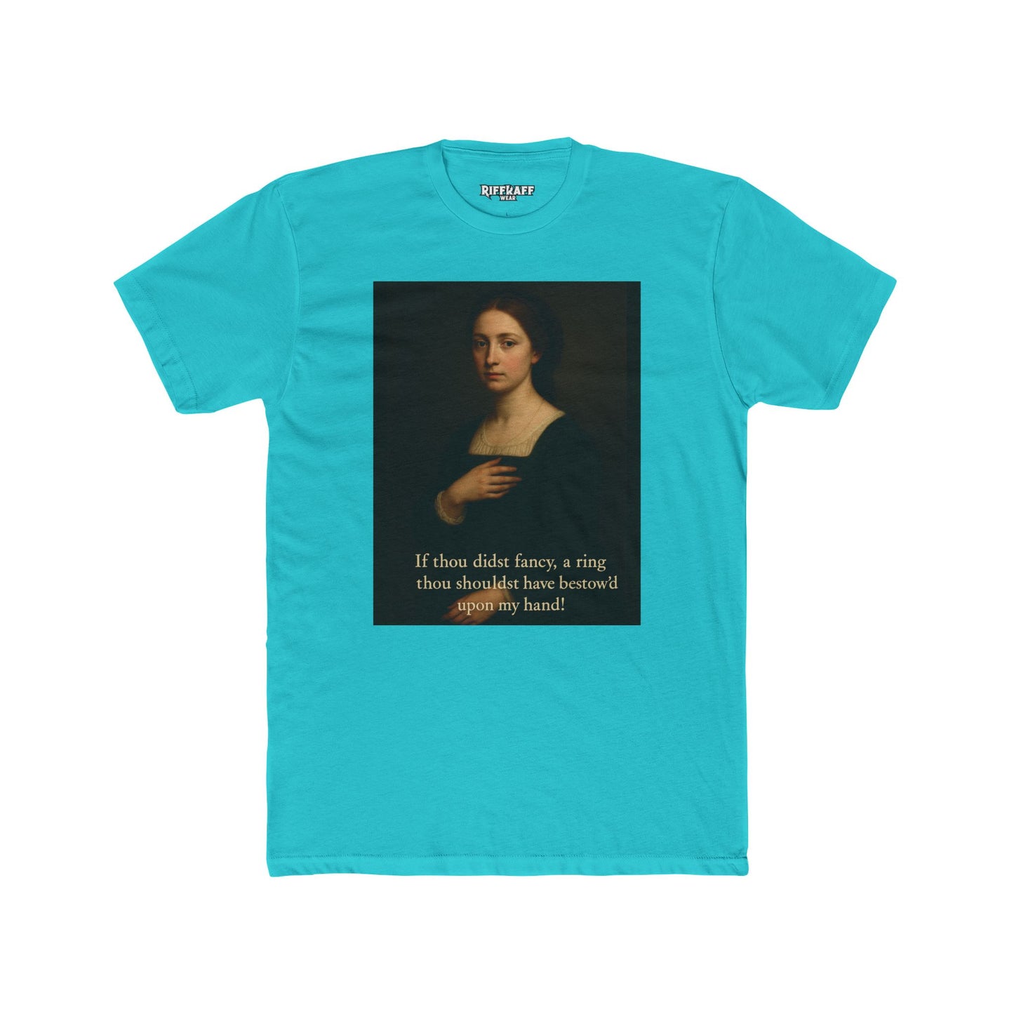 Artistic Unisex Cotton Crew Tee with Quote - Casualwear, Gift for Art Lovers - Riff Raff Wear