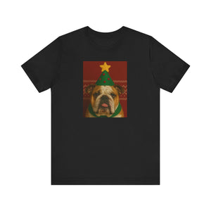 Festive Dog Christmas Tee, Cute Holiday T-Shirt, Unisex Pet Lover Gift, Funny Pet Design, Christmas Apparel - Riff Raff Wear