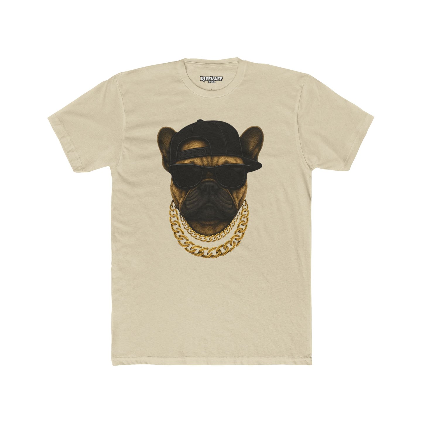 Cool Dog Crew Tee - Unisex Cotton Stylish Frenchie Design - Riff Raff Wear