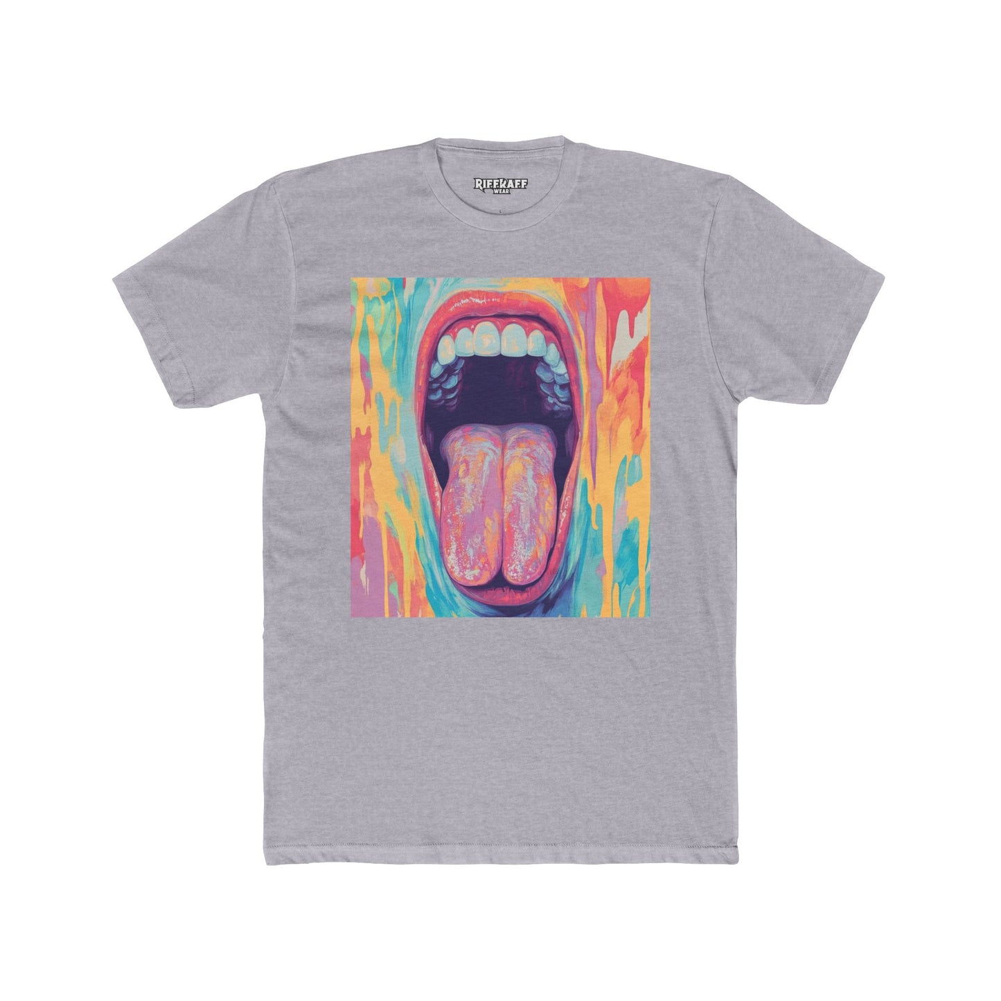 Colorful Expression Graphic Tee - Unisex Cotton Crew Mouth - Riff Raff Wear