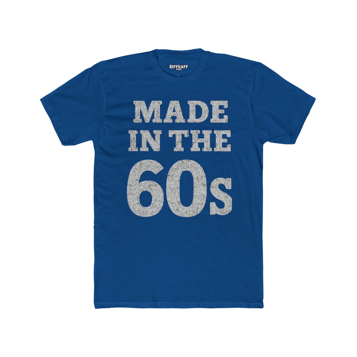 Vintage 60s Tee - Made in the 60s Cotton Crew T-Shirt for Nostalgic Wear - Riff Raff Wear
