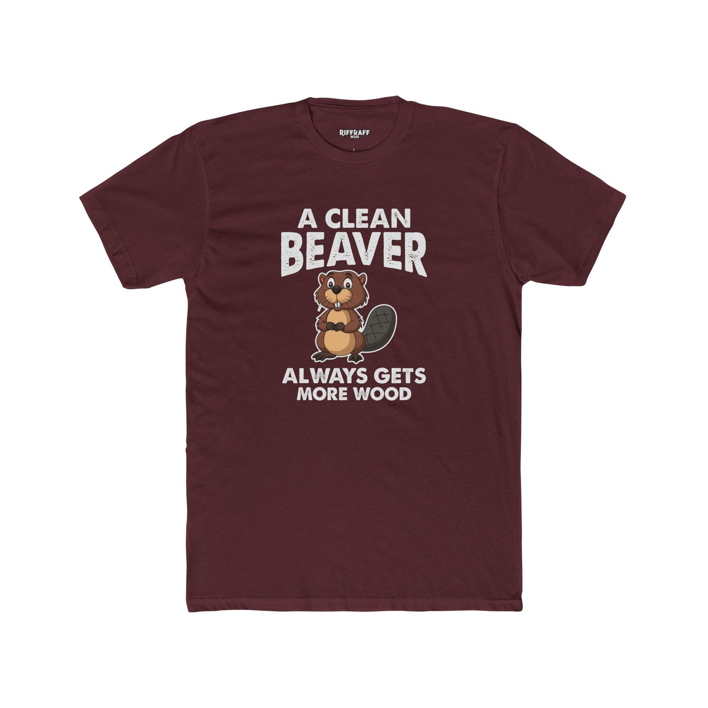 A Clean Beaver Graphic Tee - Fun and Quirky Cotton Crew for Nature Lovers - Riff Raff Wear