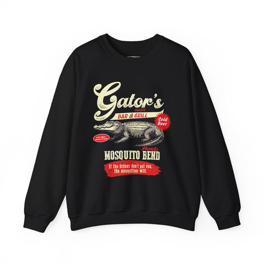 Gator's Bar & Grill Crewneck Sweatshirt - Vintage Style - Riff Raff Wear
