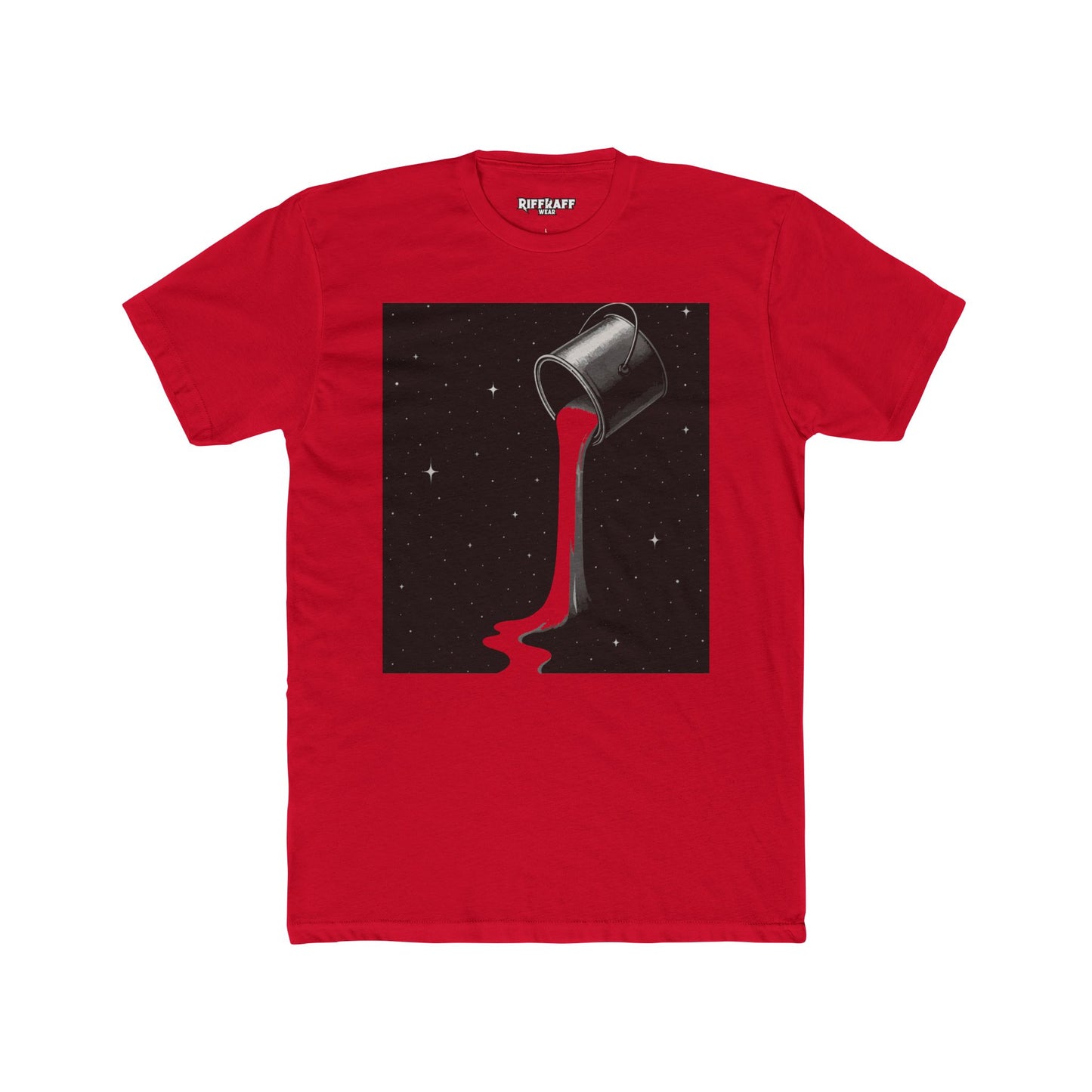 Cosmic Milk Unisex Cotton Crew Tee - Creative Graphic T-Shirt for Art Lovers - Riff Raff Wear