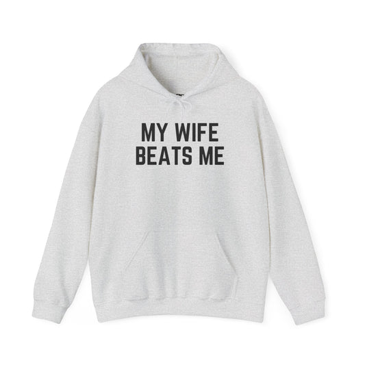Funny Wife Humor Hoodie - Unisex Heavy Blend Sweatshirt for Couples - Riff Raff Wear
