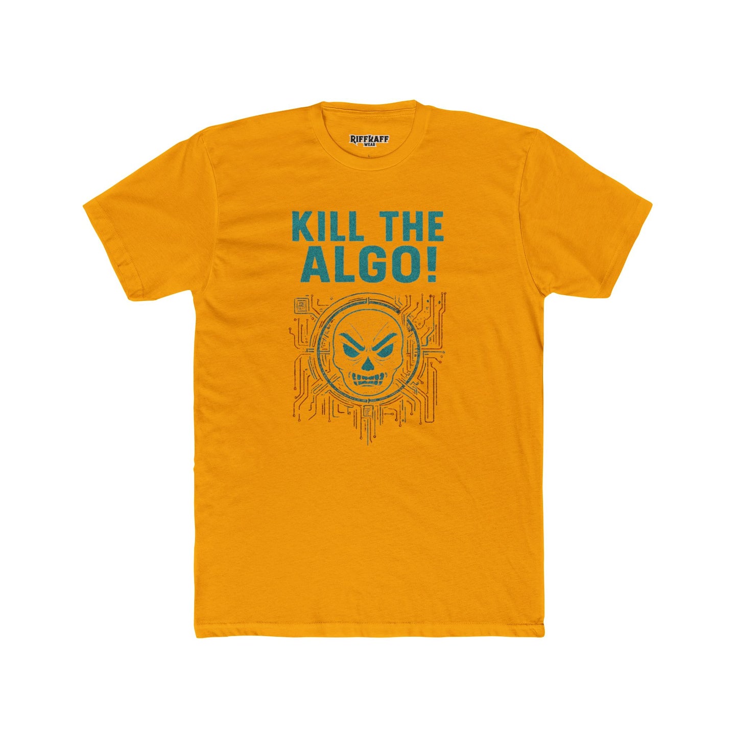 Unisex Cotton Crew Tee - "Kill the Algo!" Graphic T-Shirt for Tech Enthusiasts - Riff Raff Wear