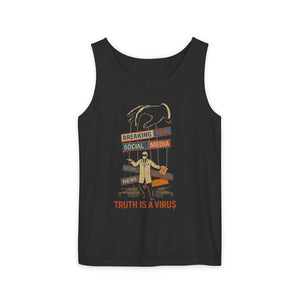 Graphic Unisex Tank Top - 'Truth is a Virus' - Riff Raff Wear