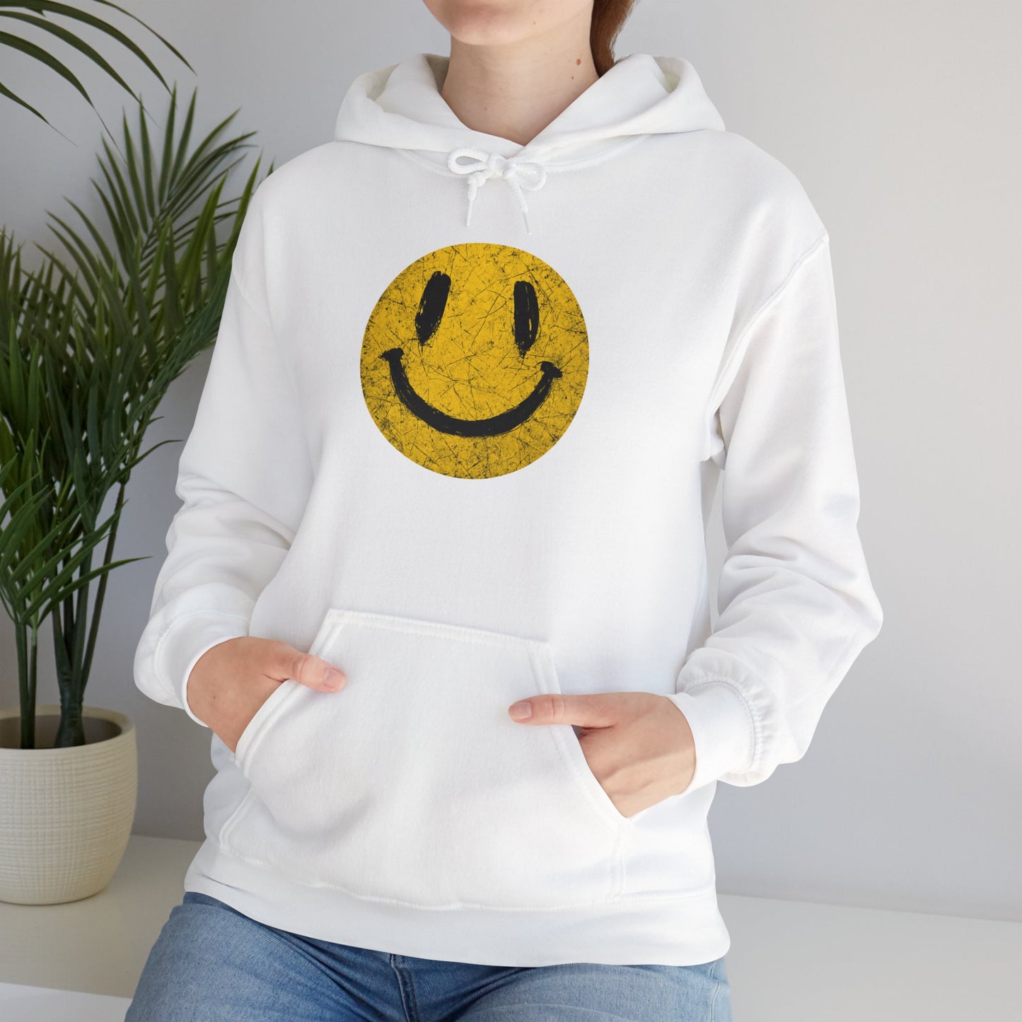 Smile Graphic Unisex Hoodie - Cozy & Stylish Sweatshirt for Positive Vibes - Riff Raff Wear