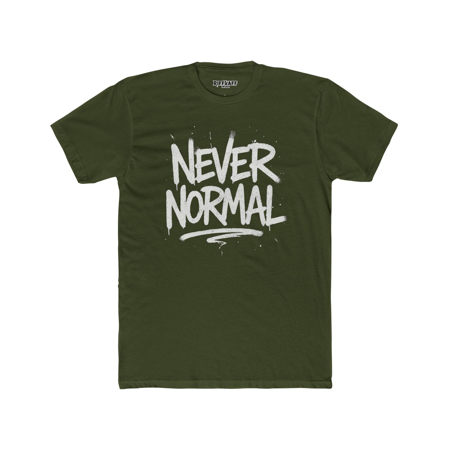 Never Normal Unisex Cotton Crew Tee - Casual Statement T-Shirt - Riff Raff Wear