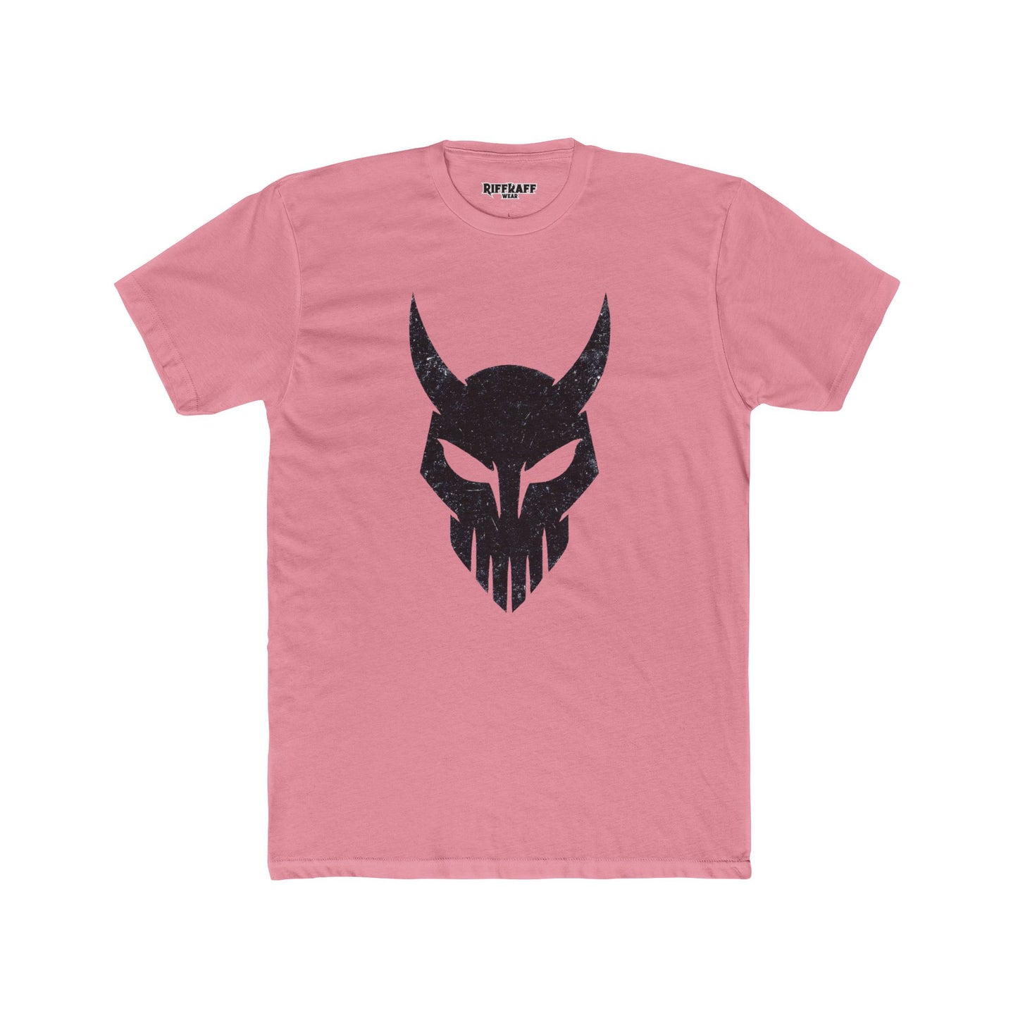 Bold Viking Skull Unisex Cotton Crew Tee - Graphic Tee for Casual Wear - Riff Raff Wear - Fitness
