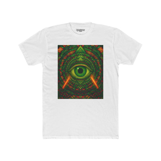 Psychedelic Eye Unisex Cotton Crew Tee - Riff Raff Wear