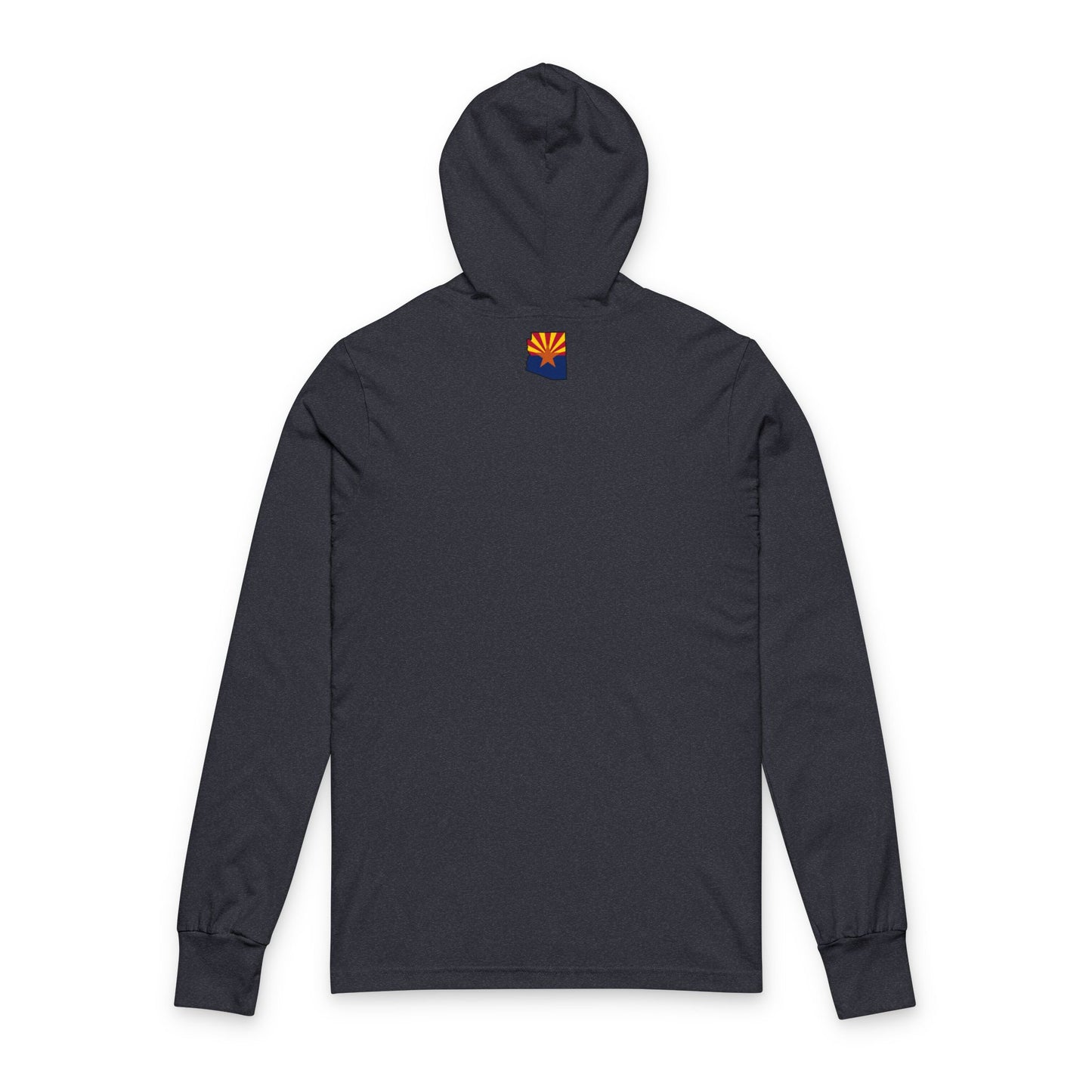 Hooded Long Sleeve Tee — Camelback Mountain Sunset Graphic
