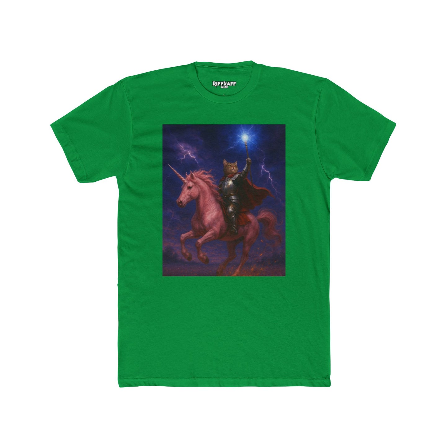 Epic Unicorn Warrior Unisex Cotton Crew Tee – Fantasy Tee for Animal Lovers - Riff Raff Wear